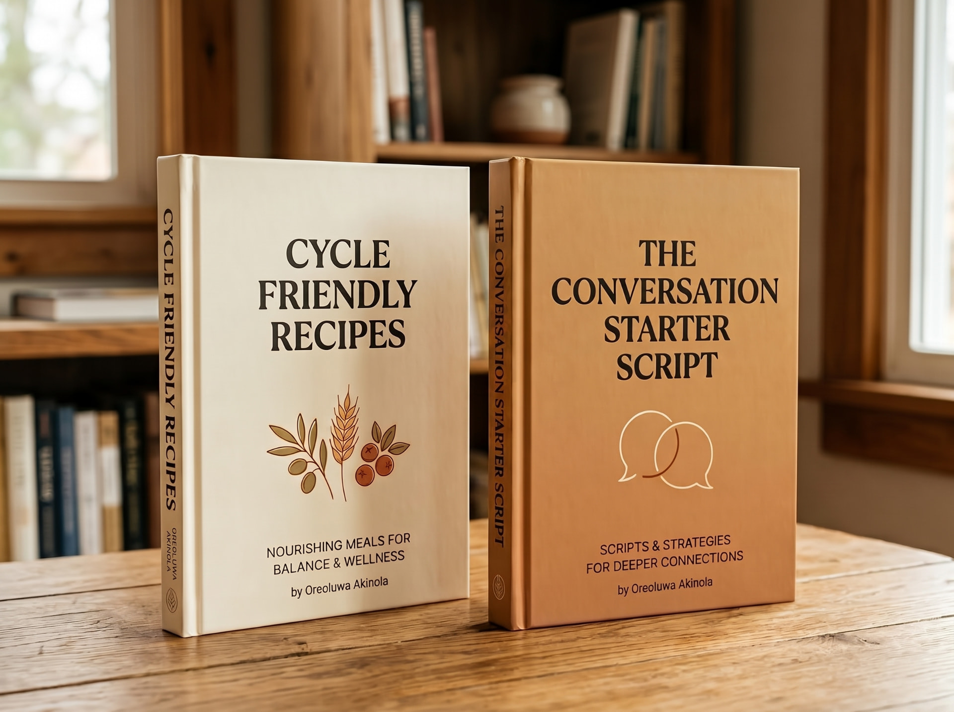 Cycle Friendly Recipes and The Conversation Starter Script bonus guides